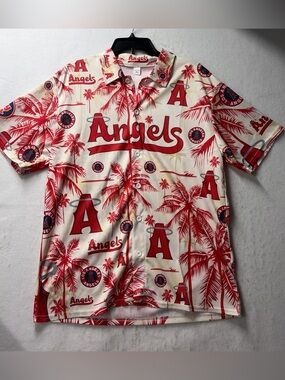 2025 Los Angeles Angels Baseball City Connect Hawaiian Shirt Adult Size XL SGA